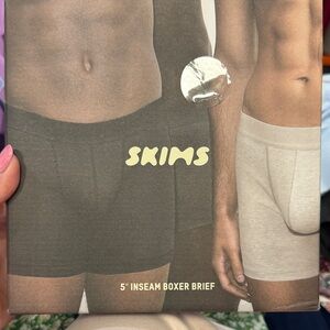 SKIMS Men's Boxer Briefs 3pack Black Grey Size small & Medium & large